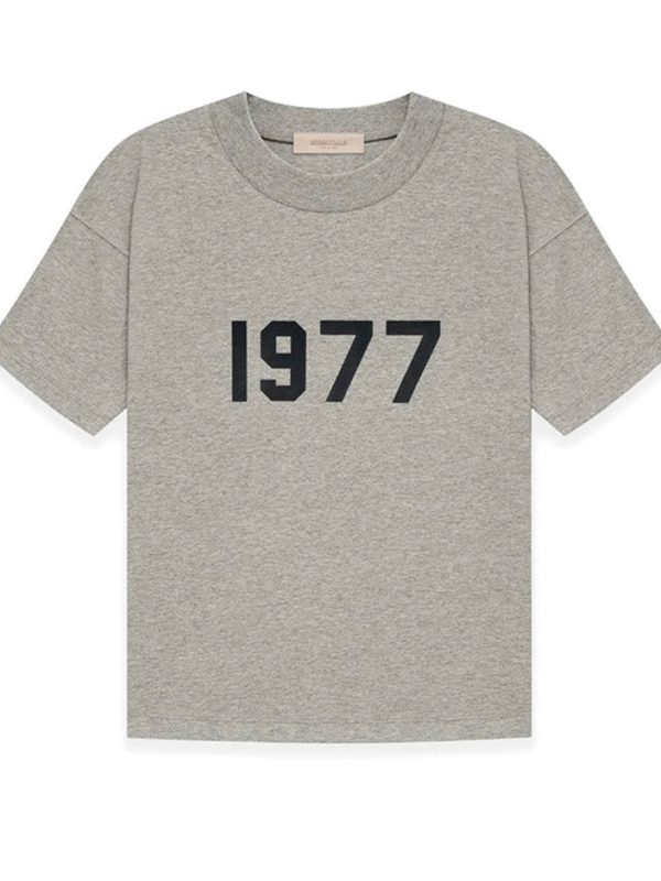 1977 Dark Heather Gray Casual T-Shirt
