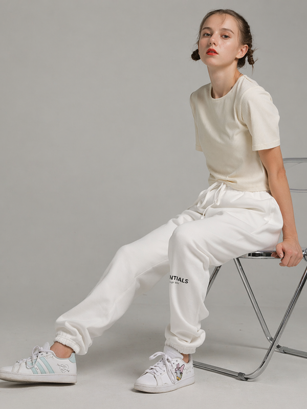 Casual White Sweatpants