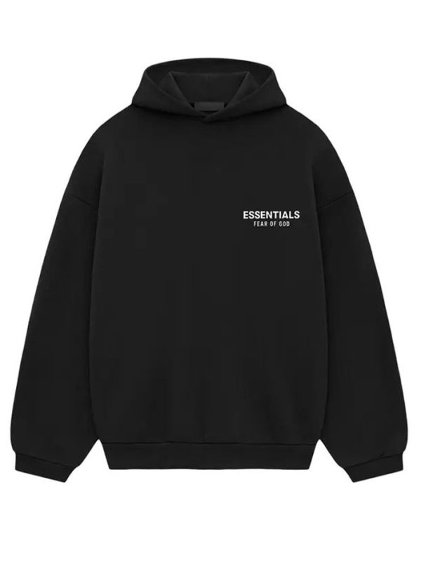 Classic Fit Logo Graphic Hoodie Black