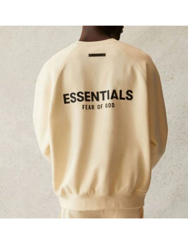 Crew Neck Rice apricot Sweatshirt