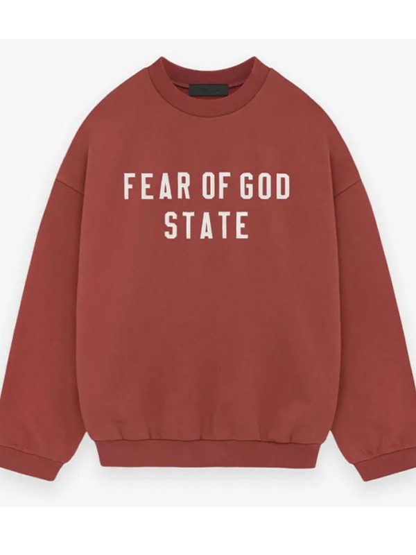 Crimson Heavy Fleece Crew Neck Sweatshirt