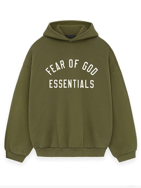 Fleece Hoodie Military Green
