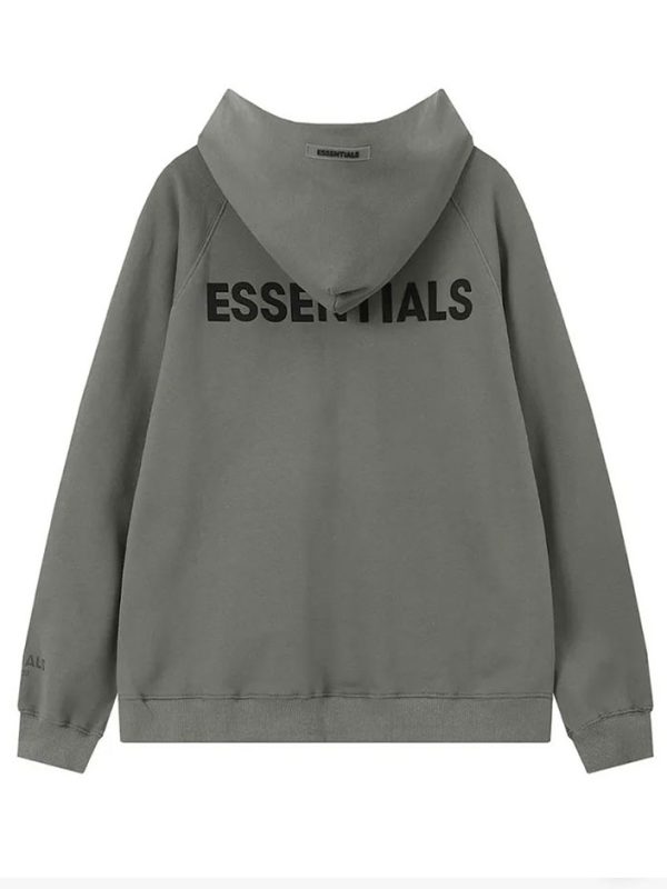 Fleece Zippper Hoodie Grey