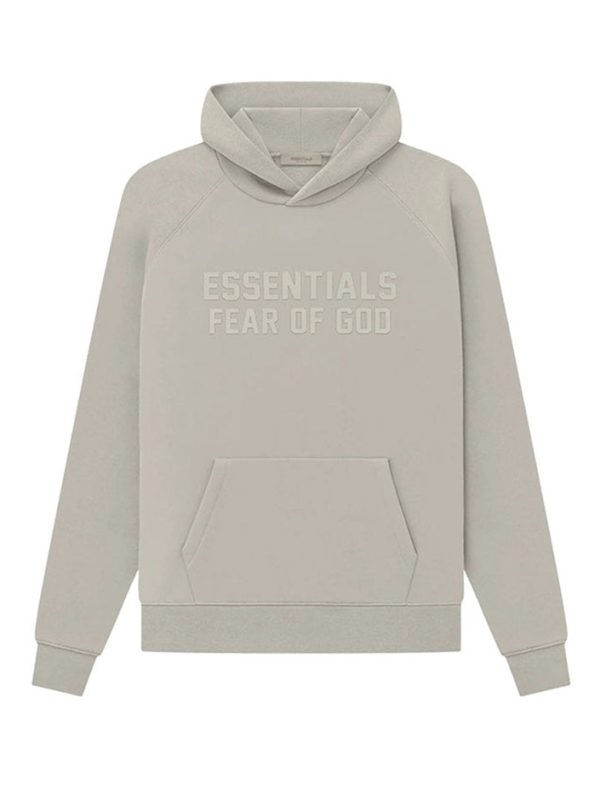 Flocked Elephant White Hoodie