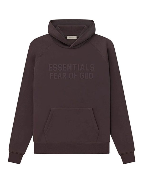 Flocked Plum Purple Hoodie