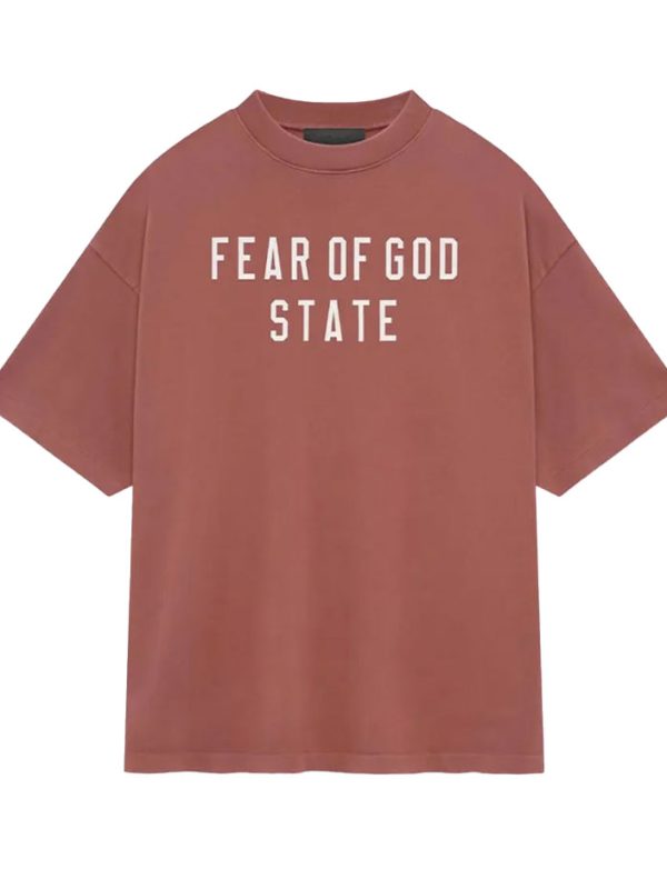 Heavy Crewneck Tee Crimson T-Shirt