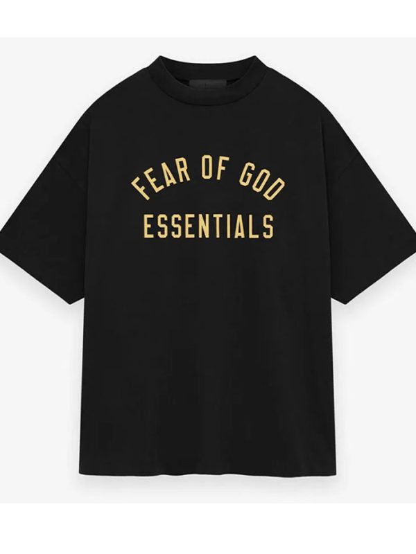 Jersey Crewneck T Shirt Black