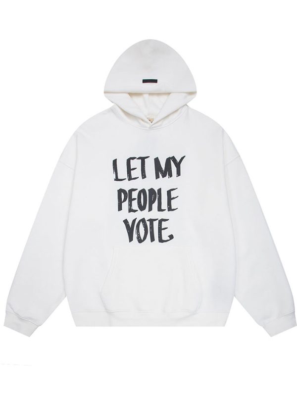 Let My People Vote Hoodie White