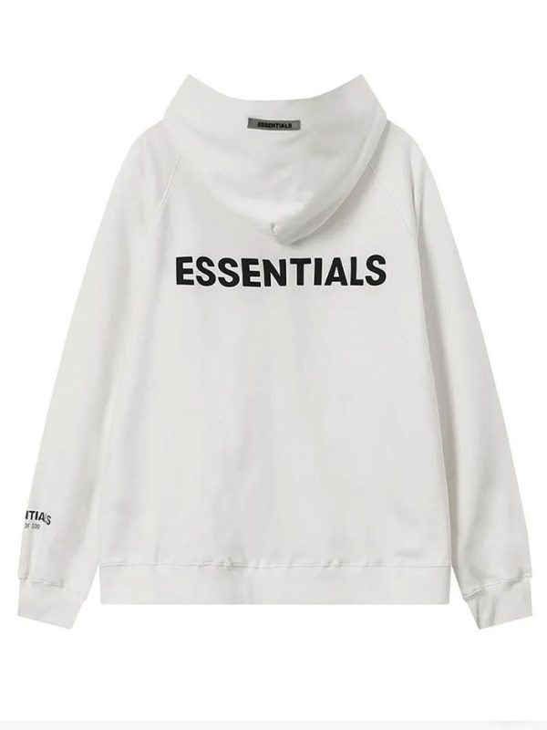 Pullover Zipper Hoodie White