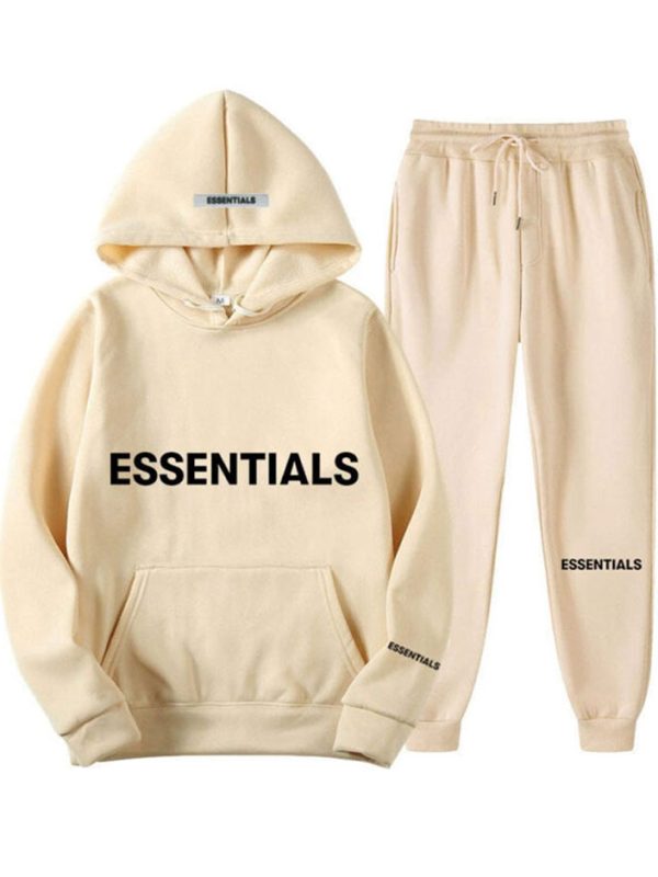 Spring Hooded Beige Tracksuit