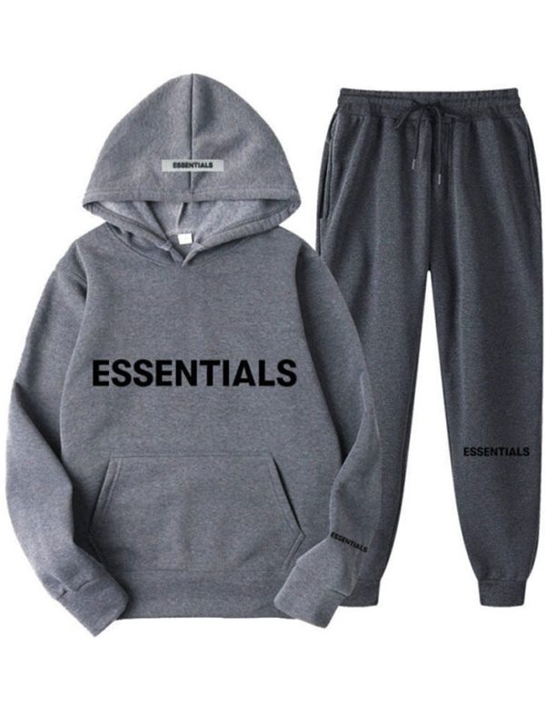 Spring Hooded Elephant Gray Tracksuit