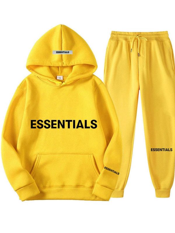 Spring Hooded Yellow Tracksuit
